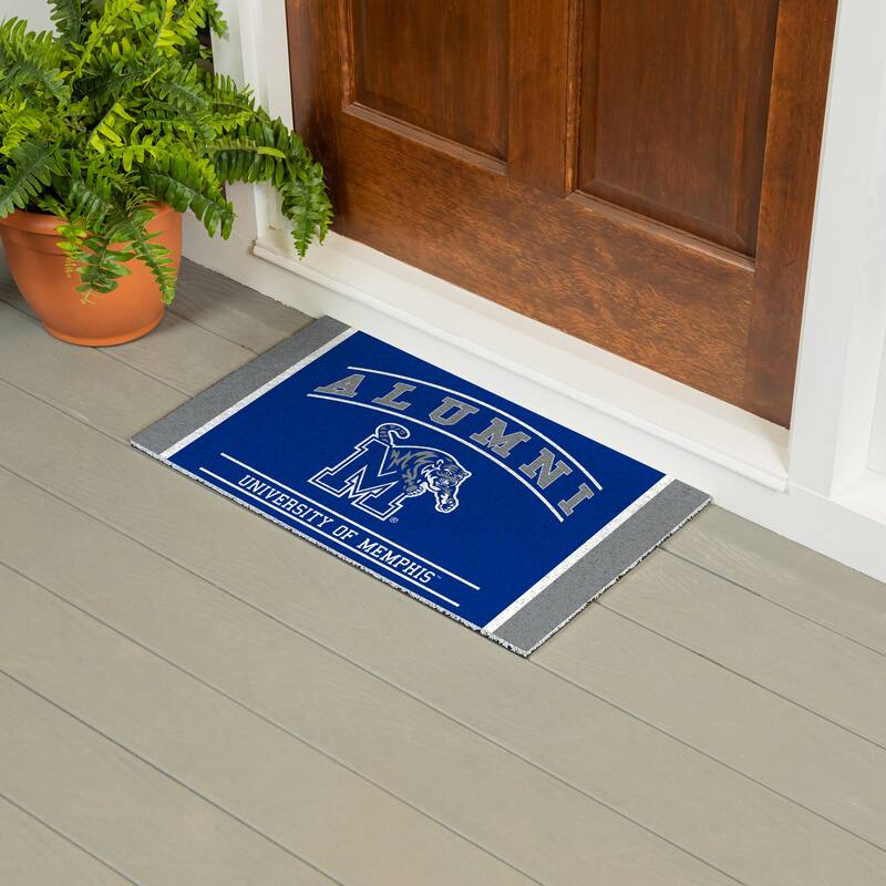 28 in. x 16 in. University of Memphis Alumni Full Color PVC Door Mat