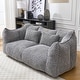 preview thumbnail 6 of 98, Modern Cute Chenille Upholstered Loveseat with High Resilience Foam