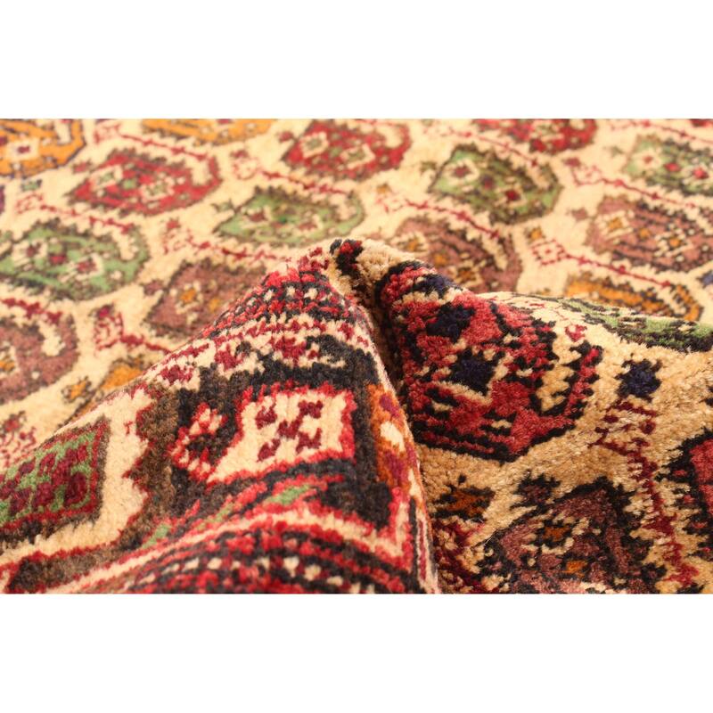 ECARPETGALLERY Hand-knotted Teimani Beige Wool Rug - 2'10 x 4'10