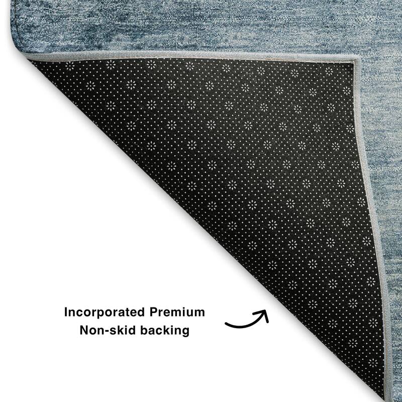 Premium Washable Super Soft Solid Ombre Mayfield Rug