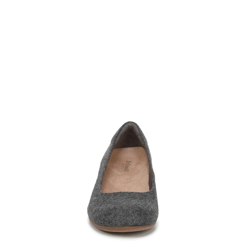 Dr. Scholl's Women's Be Flex Faux Wool Wedge Pump - Charcoal - 11