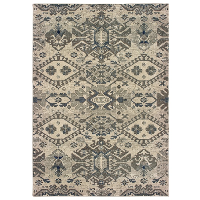 Style Haven Rothbury Tribal Area Rug - 12' x 15' - Grey/Brown - Rectangle