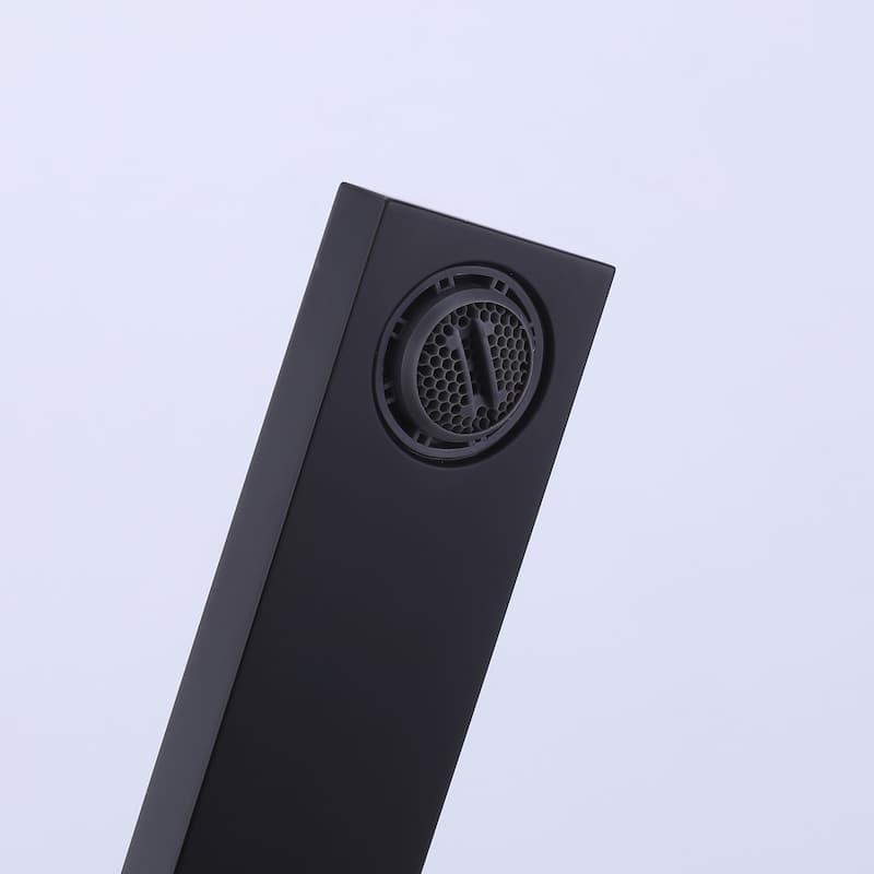 Matte Black Single Handle Single-Hole Bathroom Basin Faucet