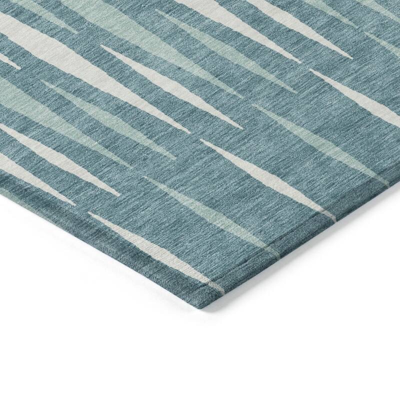 HomeRoots Geometric Transitional Rectangle Outdoor Rug