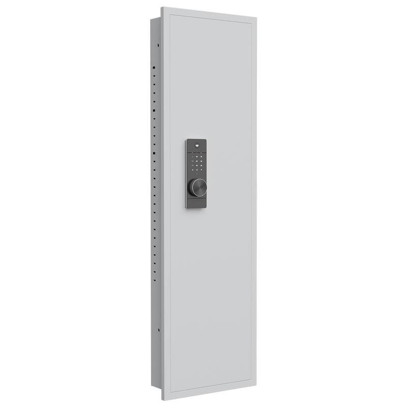Hidden Wall Gun Safe for Rifles with Adjustable Shelves,Assembled Storage Multifunctional Wall Safe for Firearm and Valuables