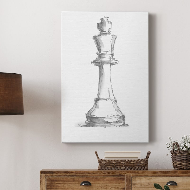 Chess Piece Study II Premium Gallery Wrapped Canvas - Ready to Hang