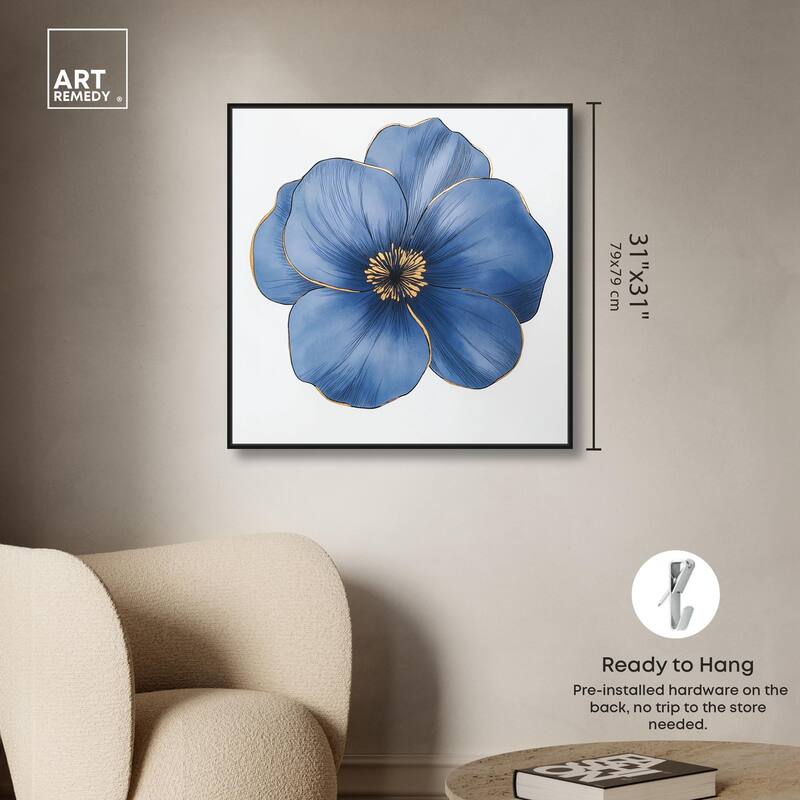 Blue Brilliance II Canvas by Art Remedy
