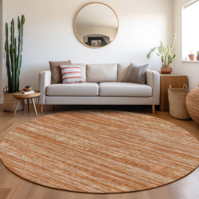 Premium Washable Super Soft Casual Ombre Mayfield Rug - Copper - 8' x 8'
