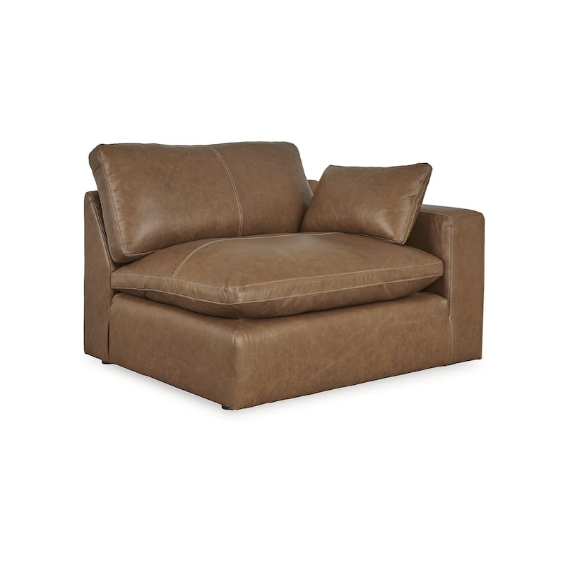 Signature Design by Ashley Emilia Medium Brown 6-Piece Sectional - 170"W x 130"D x 36"H