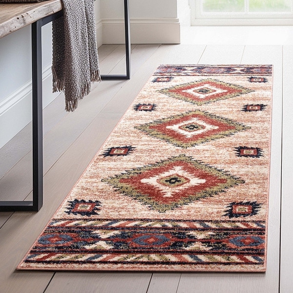 Well Woven Tulsa Lea Southwestern Tribal Area Rug - On Sale - Bed