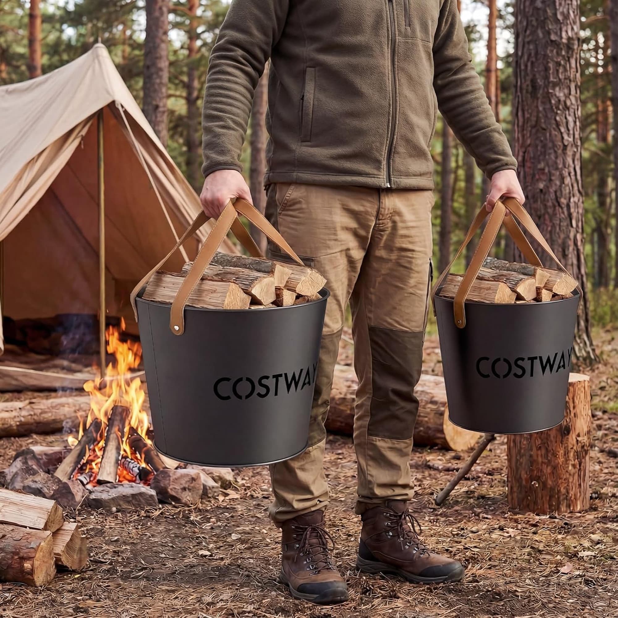 2-PCS-Firewood-Bucket-Set-w-