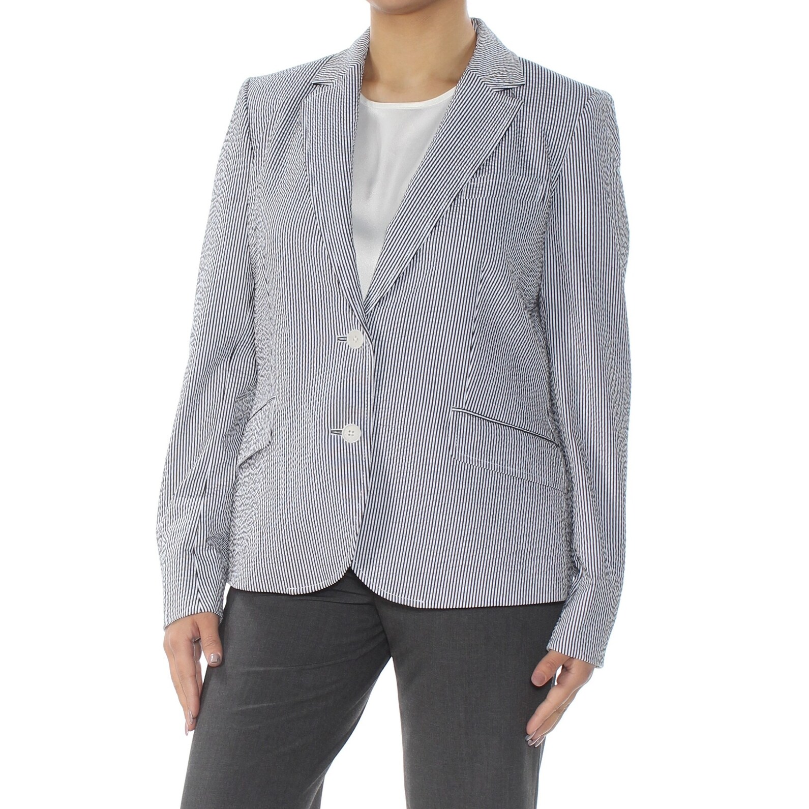 Shop Anne Klein Black Blazer Jacket Size 8 Overstock 27769723