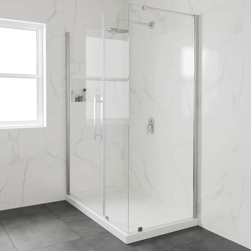 OVE DECORS Adena White Shower Base 60x36 in white