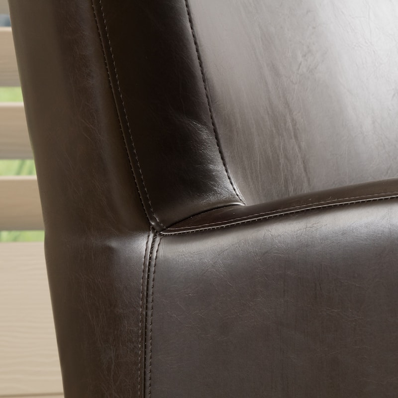 Christopher Knight Home - Angelo Bonded Leather Wingback Swivel Club Chair