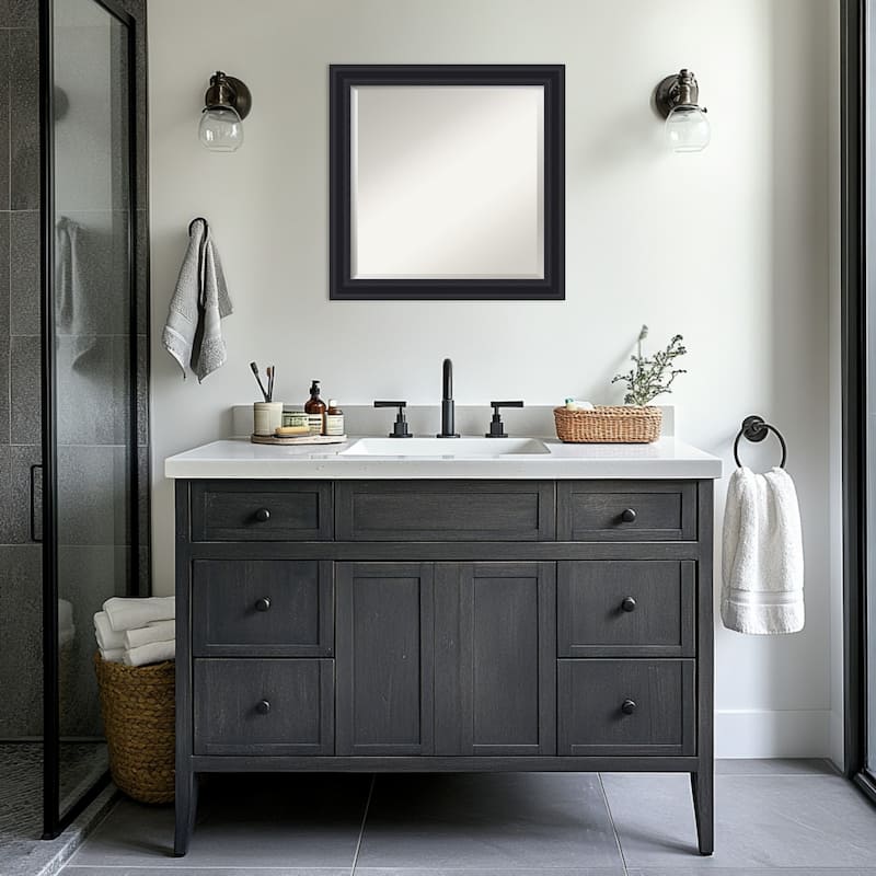 Dalat Beveled Framed Bathroom Vanity Wall Mirror
