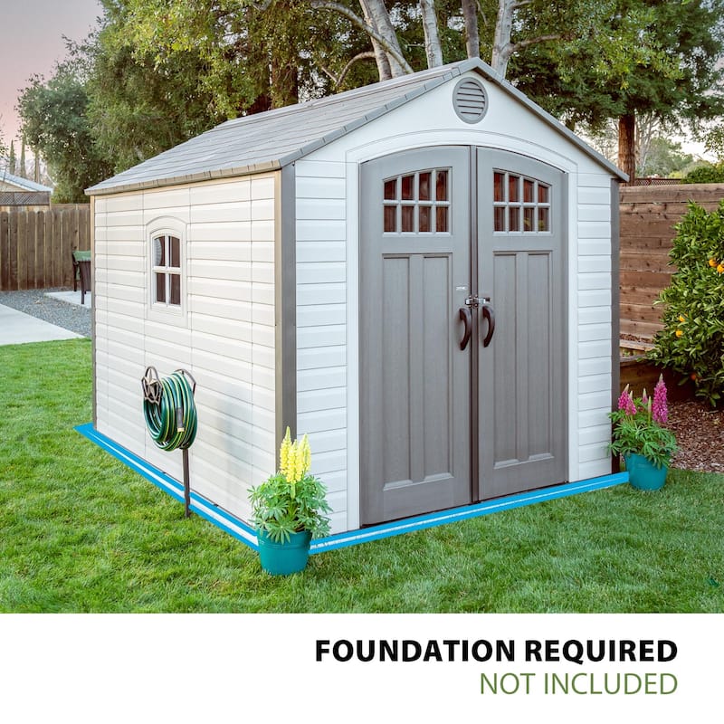 Lifetime 8 Ft. x 10 Ft. Outdoor Storage Shed