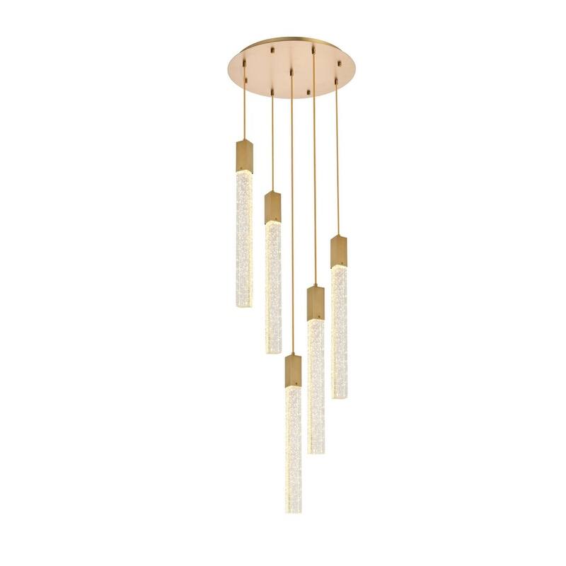 Warren 5 Light Pendant - 20 inch - Satin Gold