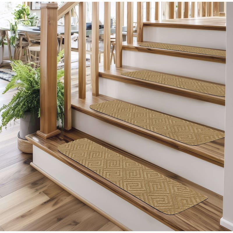 Mohawk Home Needlepunch Venice Stair Treads (Pack of 15) - 18" x 30"