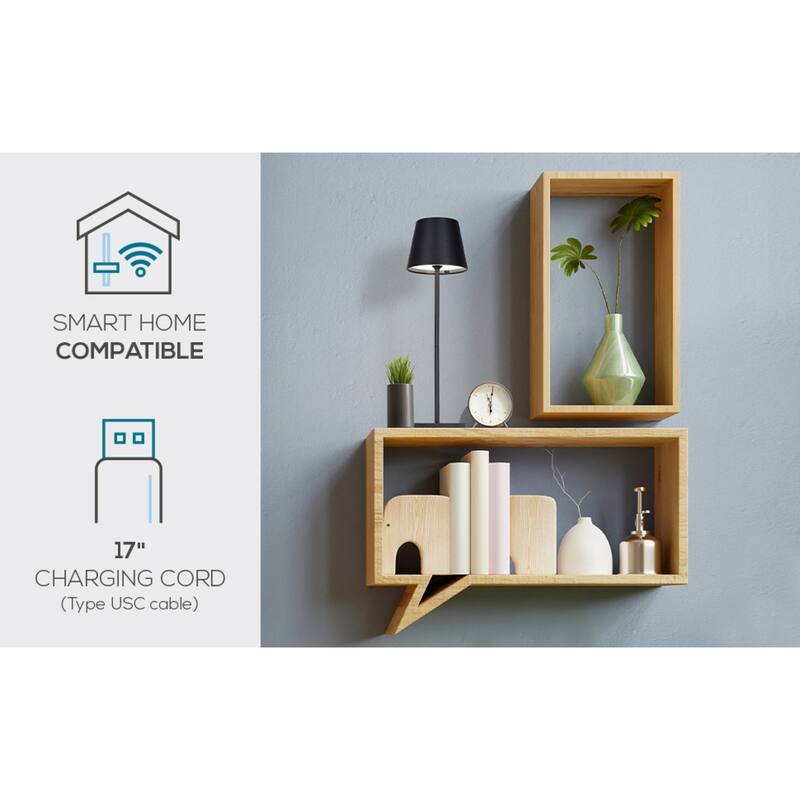 Catalina Lumea Touch LED Accent Lamp - Black