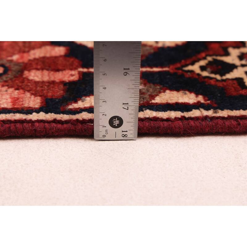 ECARPETGALLERY Hand-knotted Kayseri Vintage Dark Red Wool Rug - 6'4 x 9'6