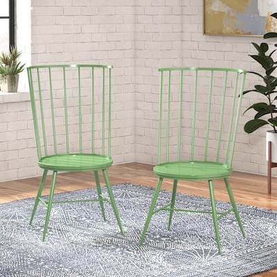 Krumlov High Back Windsor Classic Dining Chairs (Set of 2)