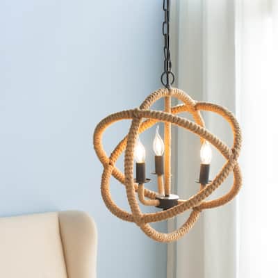 3 Light Farmhouse Chandelier(Bulb Not Included)