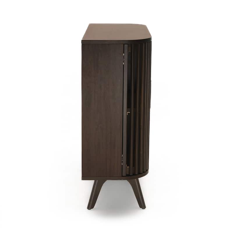 Studio London Sierra 2-Door Mid Century Cabinet 37" Wood with Shelves