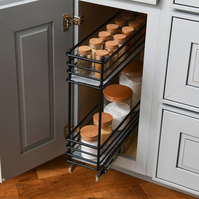 Household Essentials Slide-Out Storage Organizer - 2-Tier Design