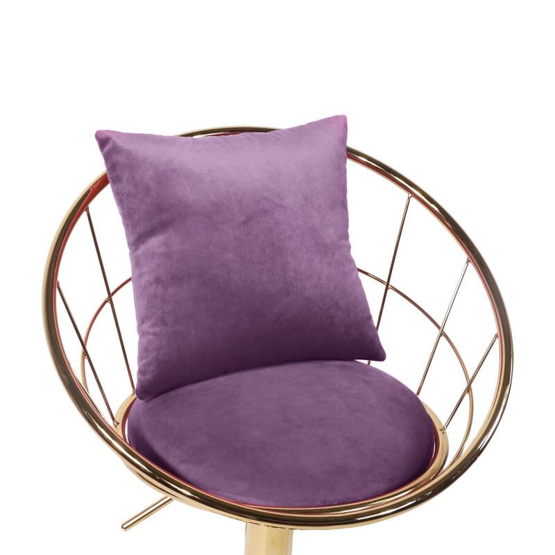 velvet bar chair, pure gold plated, 360 degree rotation, adjustable height,Suitable for dinning room and barset of 2