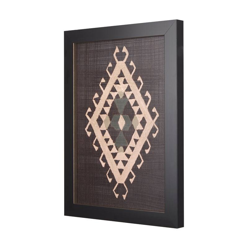 Brown Tapestry V Framed Art Print