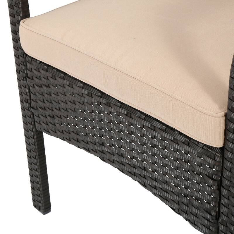 Cordoba Wicker/ Iron 8-piece Outdoor Chat Set with Cushions by Christopher Knight Home