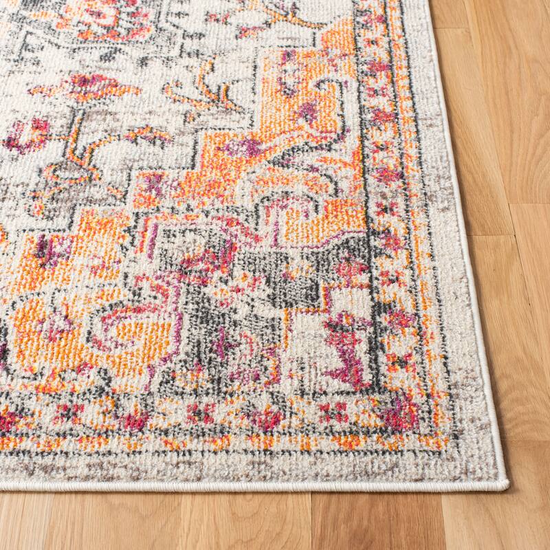 SAFAVIEH Madison Diederike Boho Medallion Distressed Rug