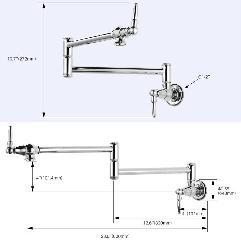 WOWOW Modern Retro Folding Filled Faucet