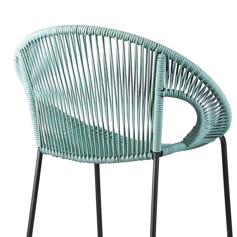 Acapulco Indoor Outdoor Steel and Rope Bar/Counter Stool