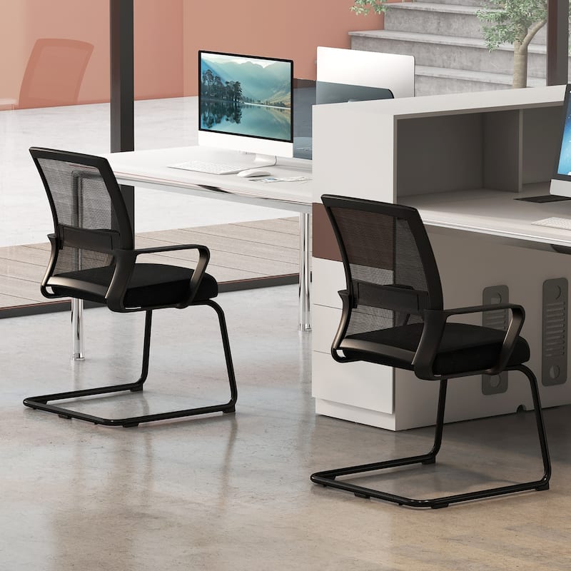 Gymax Office Guest Chair Set of 10 Conference Reception Chair w/
