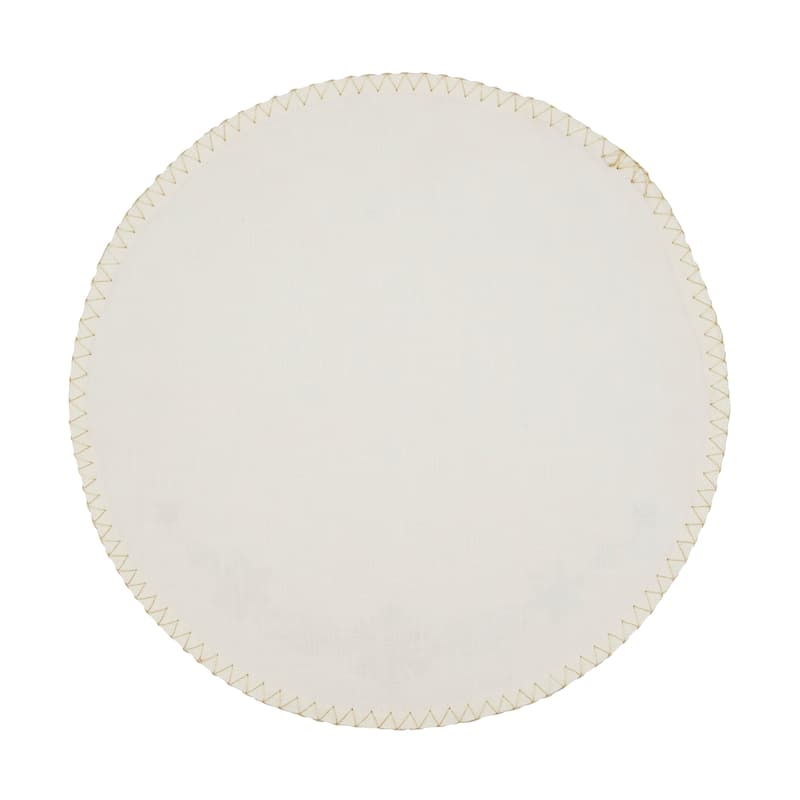 Embroidered Placemats With Snowflakes Design (Set of 4)