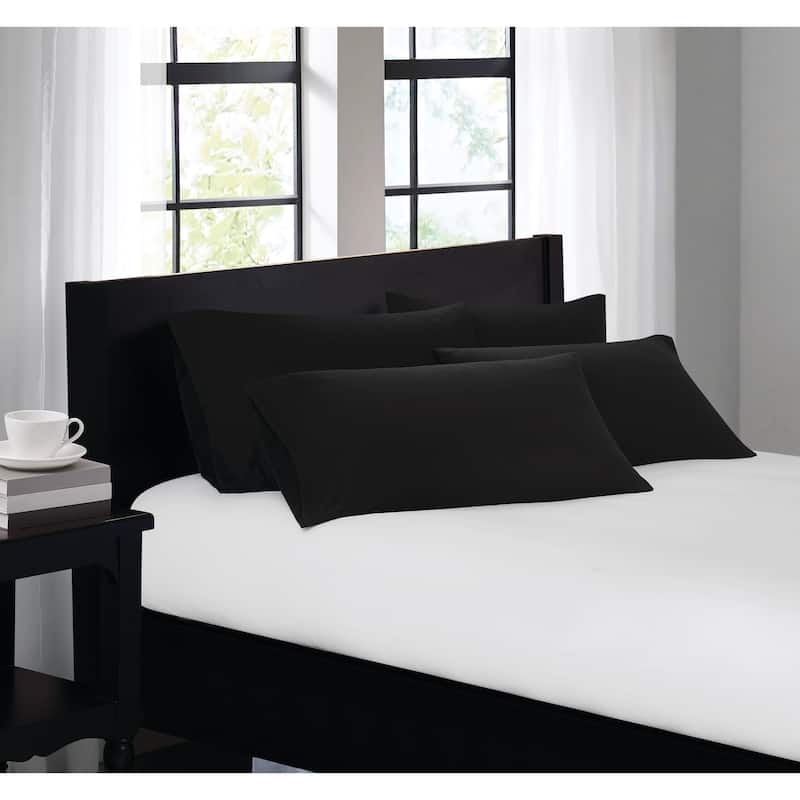 Truly Soft Everyday 4 Pack Pillowcase - Black - King