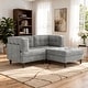 preview thumbnail 71 of 146, Madison Oversized Upholstered Corduroy Modular Sectional Sofa