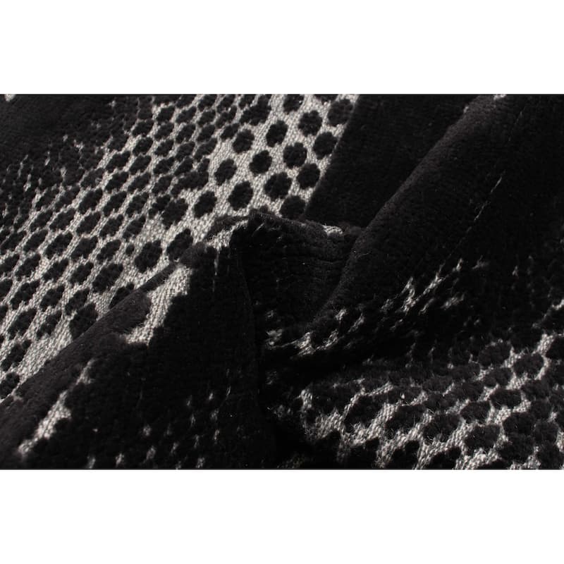 ECARPETGALLERY Hand-knotted Tangier Black Wool Rug - 2'11 x 5'2