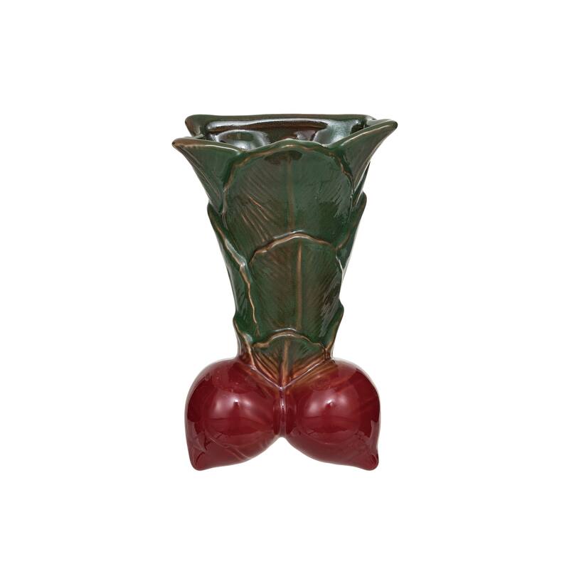 Embossed Stoneware Wall Vase Planter