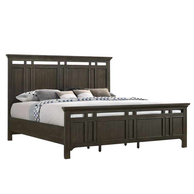 Hawthorne Complete Standard Bed, Brushed Charcoal