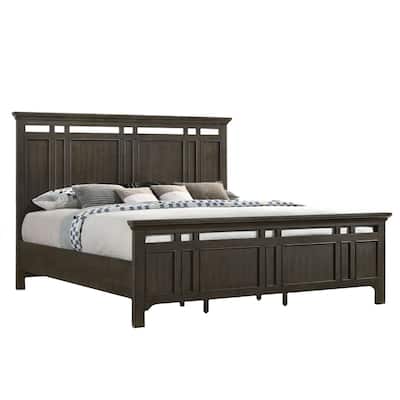 Hawthorne Complete Standard Bed, Brushed Charcoal