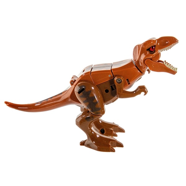 4PCS Dinosaur Robot Transforming Toys, 2 in 1 Jurassic Dino, Transform