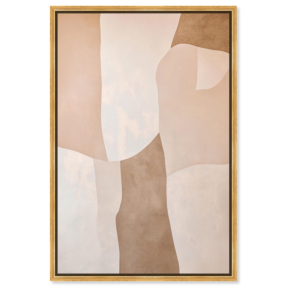 Forms in Beige I Canvas by Art Remedy