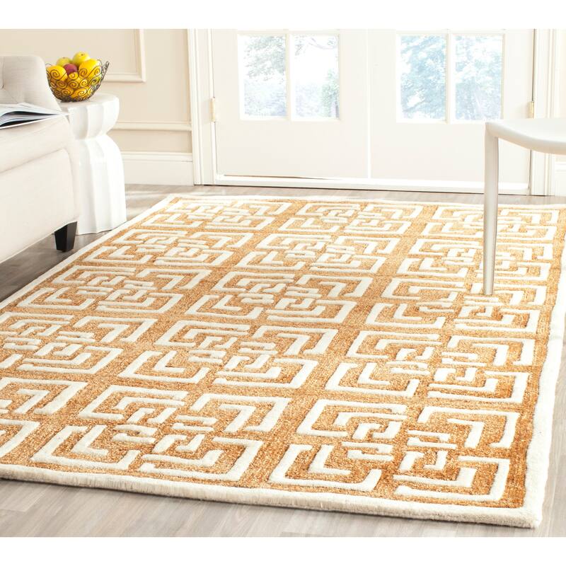 SAFAVIEH Handmade Precious Cielo Modern Polyester Rug