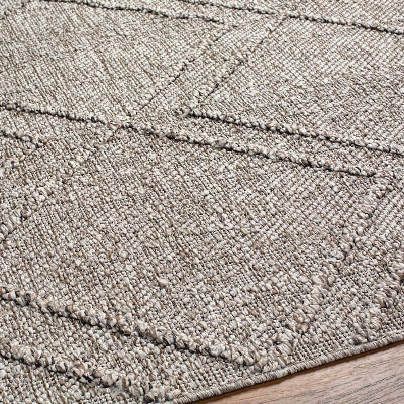 Livabliss Sarasota Outdoor Safe Diamond Stripe Area Rug