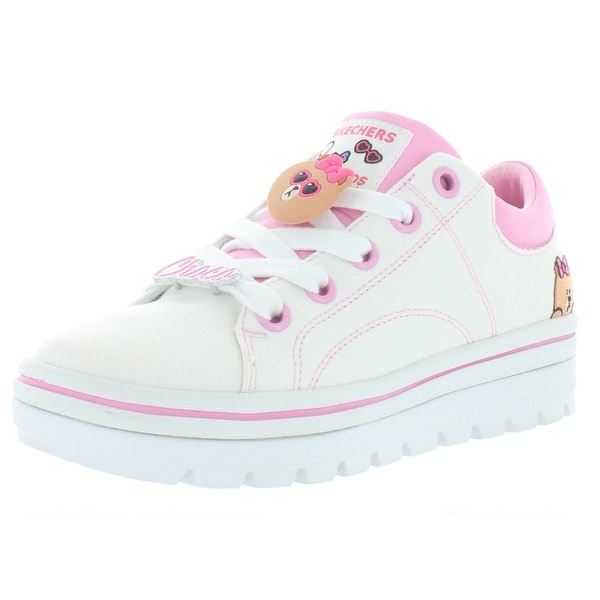 skechers black and pink shoes