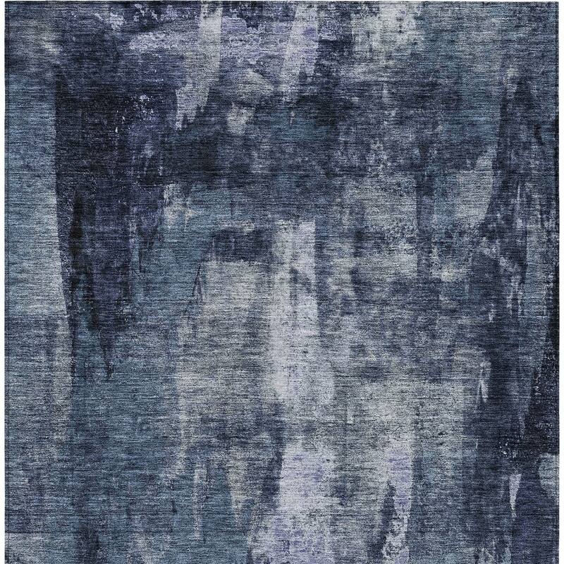 HomeRoots Abstract Transitional Rectangle Outdoor Rug