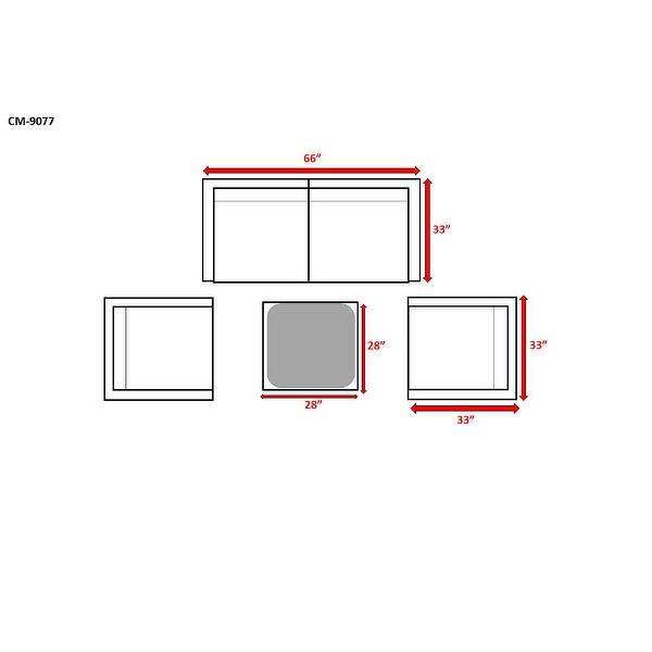 LSI 5 Piece Sectional Seating Group With Cushion Bed Bath & Beyond