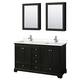 Option Dark Espresso / Carrara Cultured Marble Top /